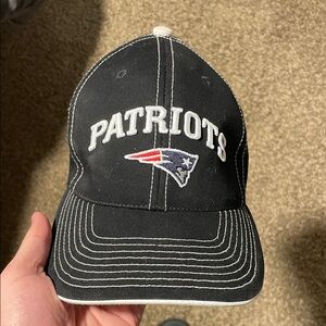 NFL Black and White Patriots Hat